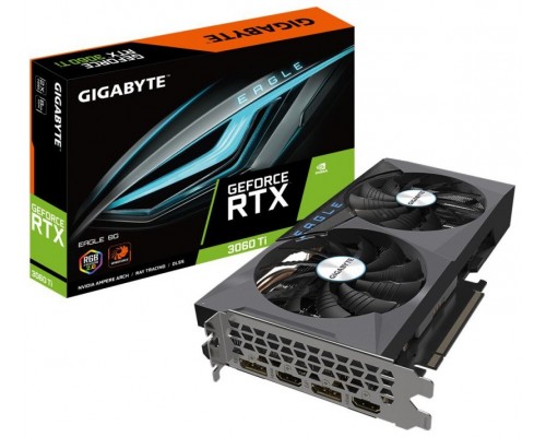 Gigabyte RTX 3060 Ti EAGLE 8G (rev. 2.0) NVIDIA GeForce RTX 3060 Ti 8 GB GDDR6(NO VALIDO PARA MINERIA)